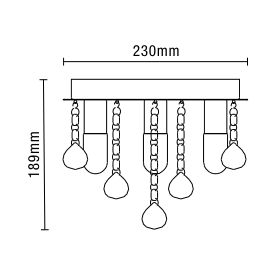Orlando Bathroom Flush Ceiling Light, Chrome - Image 2