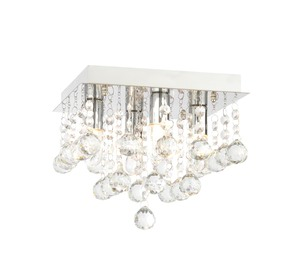 Orlando Bathroom Flush Ceiling Light, Chrome - Image 4