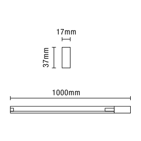 Tor 1 Metre of Single Circuit Mains Track in White - Image 2