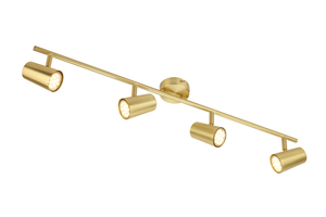 Harvey 4 Spotlight Bar, Satin Brass - Image 4