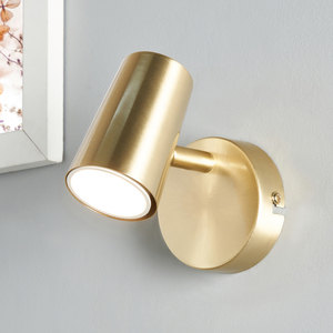 Harvey Single Spotlight, Satin Brass - Image 4