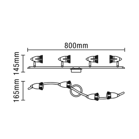 Elara Satin nickel 4 light bar - Image 2