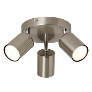 Joshua 3 Light Spotlight - Satin Nickel - Image 6