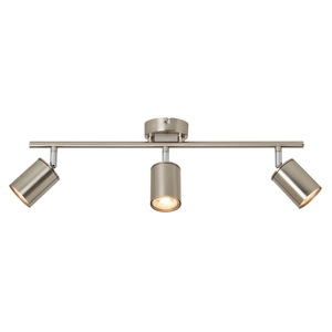 Joshua 3 Light Spotlight Bar - Satin Nickel - Image 6