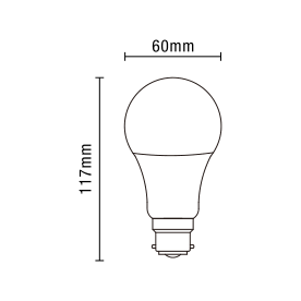 Smart Lamp D2D BC GLS 9W 4000K - Image 2