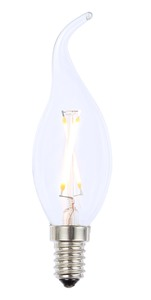LED vintage candle lamp 2W E14 Clear - Image 3