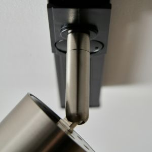 Cory Single Track Head Satin Nickel /Black Low Profile Connection - Image 3