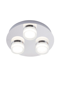 Amalfi LED Bathroom Ceiling Spotlight Plate, Chrome - Image 6