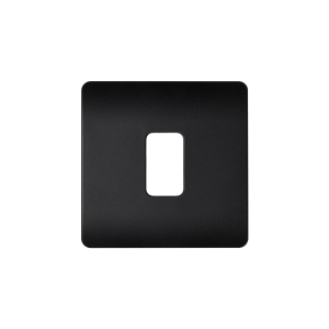 1 Gang Kinetic Switch Surround For Slim Grid Black