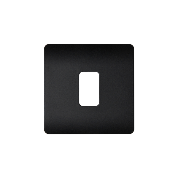 1 Gang Kinetic Switch Surround For Slim Grid Black