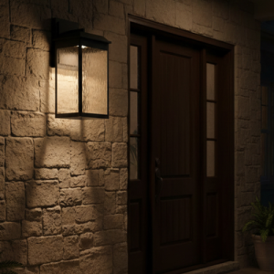 Ainsel 18w LED Large 4 Panel Lantern Black