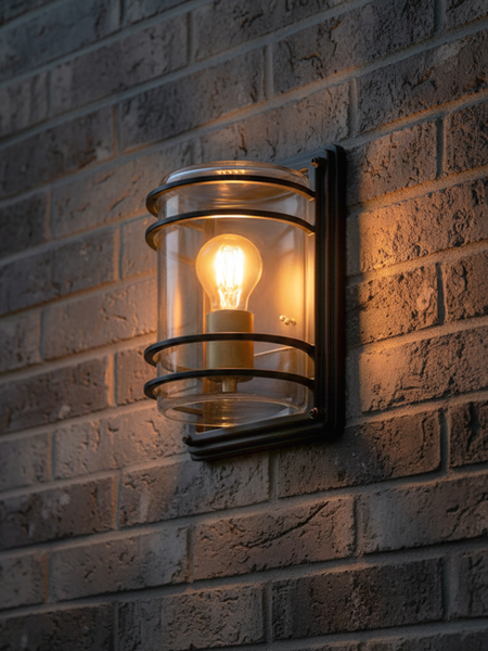 Bardo Bulkhead Lantern Antique Bronze
