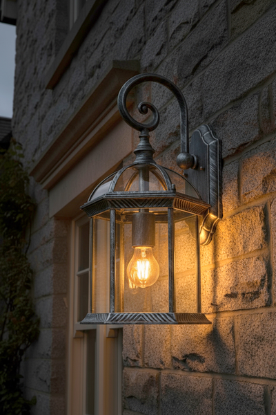 Corbin Large Lantern Brushed Silver - Image 2