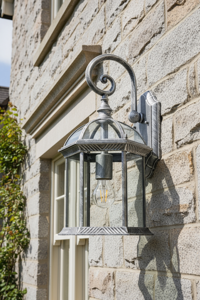 Corbin Large Lantern Brushed Silver - Image 3