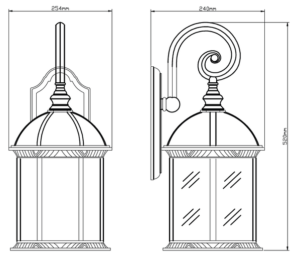 Corbin Large Lantern Brushed Silver - Image 8