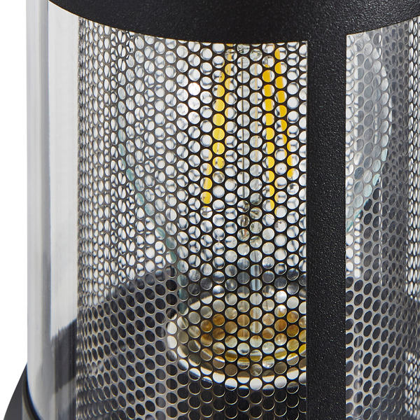 Gada 1 Light Outdoor Wall Light with Stainless Steel Mesh - Black - Image 3