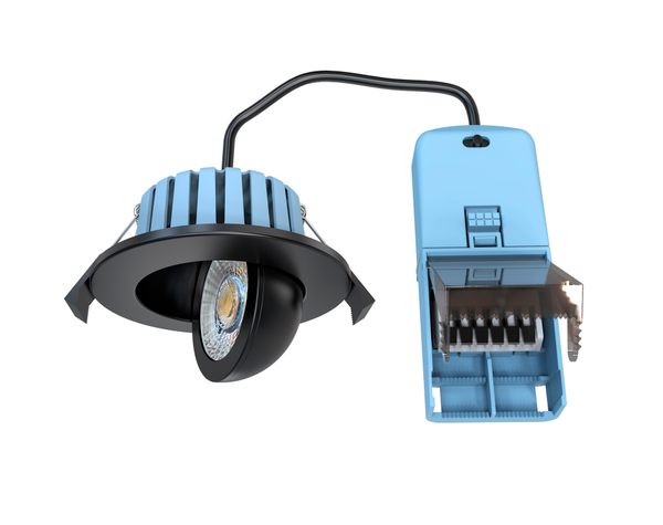 Eden 7 Watt LED Adjustable IP65 Colour Changing Downlight, Black - Image 2