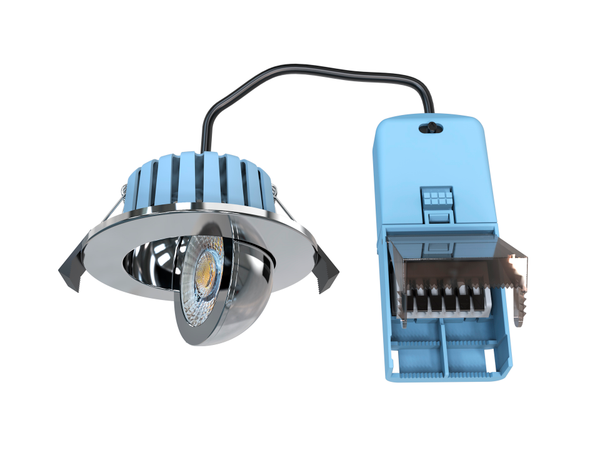 Eden 7 Watt LED Adjustable IP65 Colour Changing Downlight, Chrome - Image 2