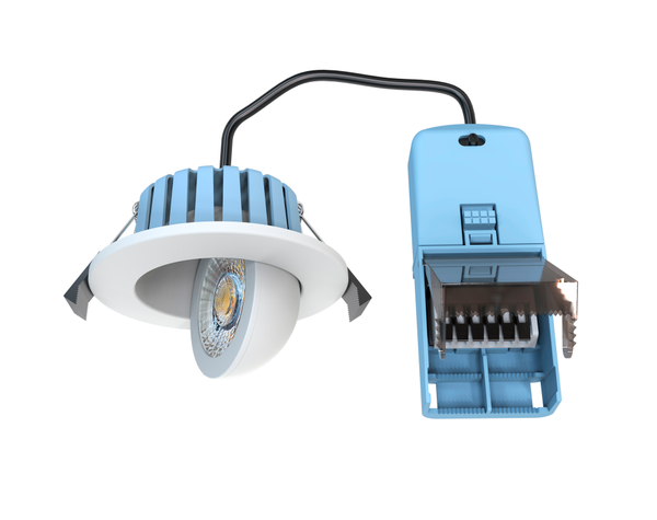 Eden 7 Watt LED Adjustable IP65 Colour Changing Downlight, White - Image 2