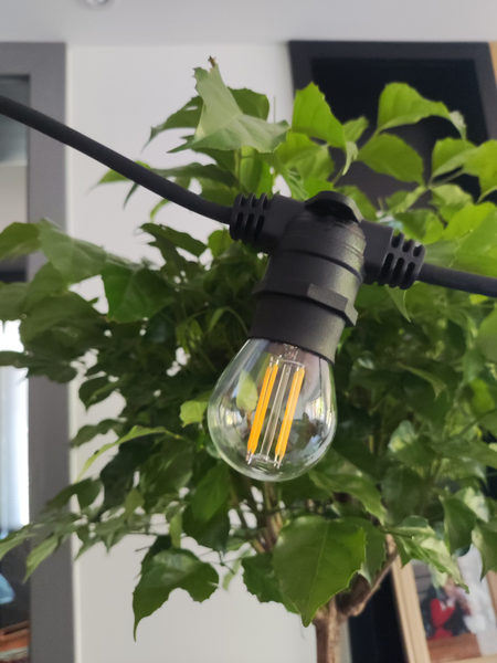 Hardy 20 Light Outdoor Festoon String Lights - Black - Image 2