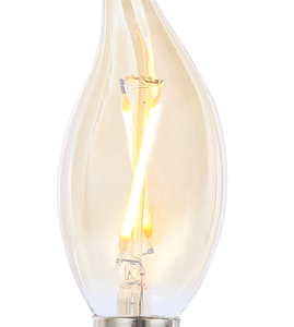 LED vintage candle lamp 2W E14 Tinted