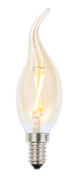 LED vintage candle lamp 2W E14 Tinted