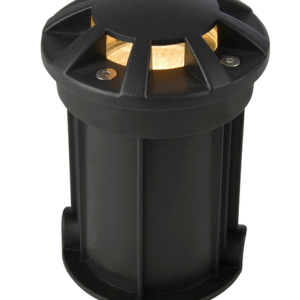 Pan Recessed Floor Uplight 8 way, Black