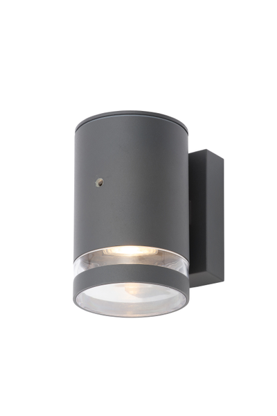 Lens Outdoor Wall Light with Photocell, Anthracite - Image 2