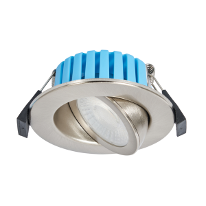 Eden 7 Watt LED Adjustable IP65 Colour Changing Downlight, Satin Nickel