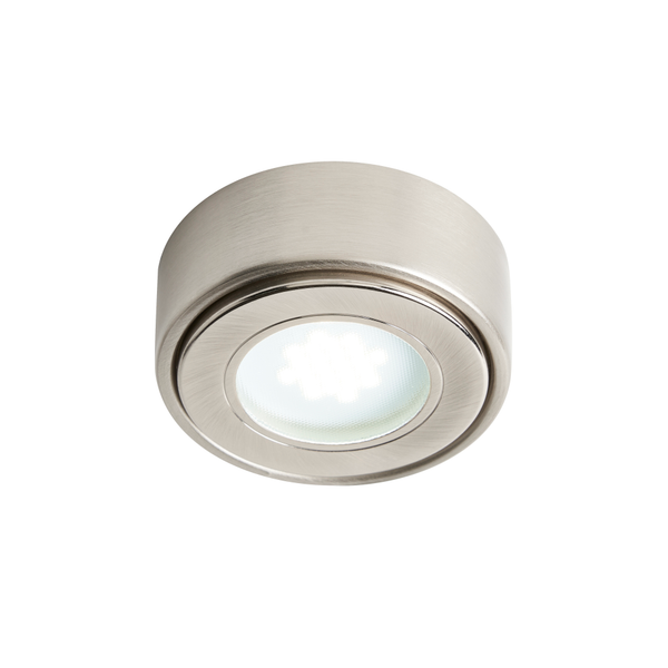 Laghetto Circular LED Under Cabinet Light Warm White - Satin Nickel