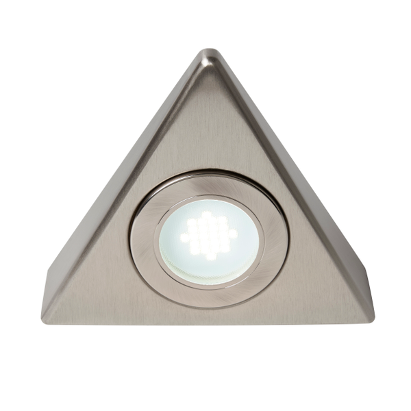Fonte Triangular Day Light LED Under Kitchen Cabinet Light - Satin Nickel
