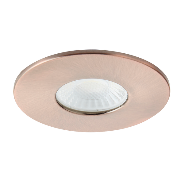 Rhom Fixed LED Fire Rated IP65 Recessed Downlight - Antique Copper - Image 2