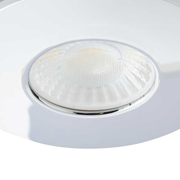 Rhom Fixed LED Fire Rated IP65 Recessed Downlight - Chrome - Image 3