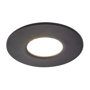 Rhom Fixed LED Fire Rated IP65 Recessed Downlight - Satin Black