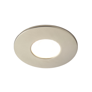 Rhom Fixed LED Fire Rated IP65 Recessed Downlight -Satin Nickel
