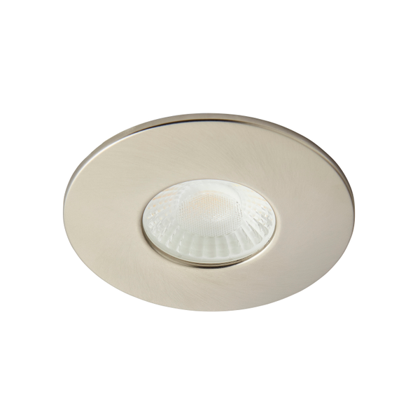 Rhom Fixed LED Fire Rated IP65 Recessed Downlight -Satin Nickel - Image 2