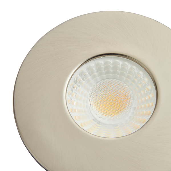 Rhom Fixed LED Fire Rated IP65 Recessed Downlight -Satin Nickel - Image 3