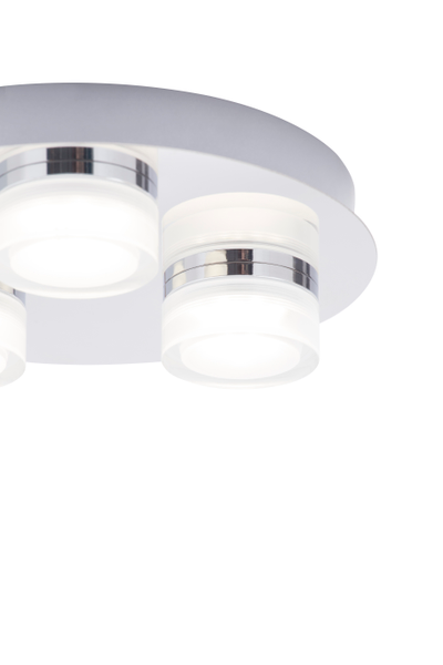 Amalfi LED Bathroom Ceiling Spotlight Plate, Chrome - Image 3