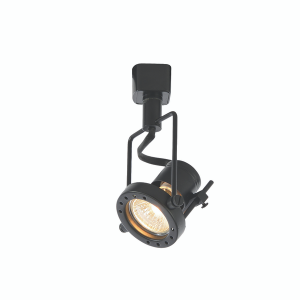 Ribalta GU10 Single Track Circuit Spotlight Head - Black