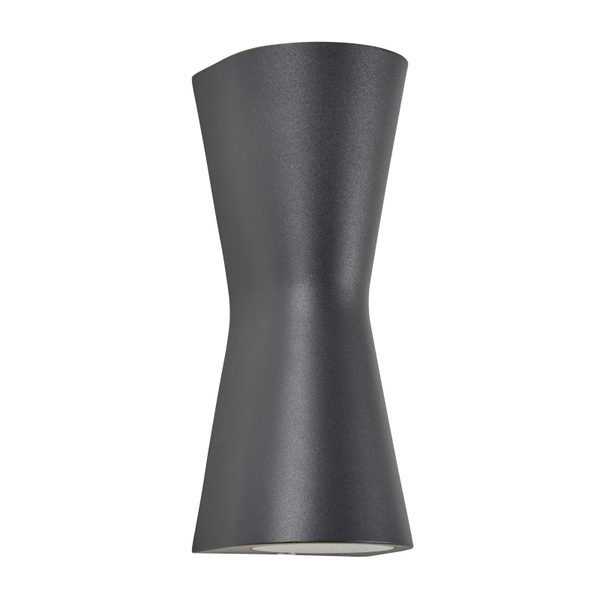 Skye Outdoor Double Cone Style LED Up and Down Wall Light, Anthracite - Image 6