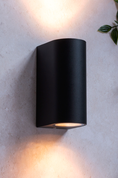 Antar Up and Down Outdoor Wall Light, Black - Image 2