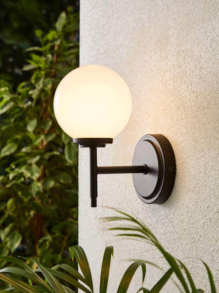 Porto Bathroom Wall Light, Matt Black - Image 3