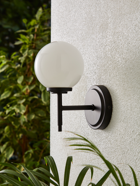 Porto Bathroom Wall Light, Matt Black - Image 4