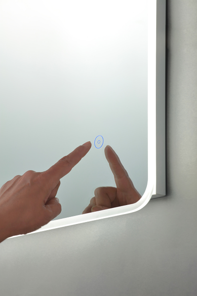 Nor LED Bathroom Mirror Touch Sensitive Wall Light - Chrome - Image 2