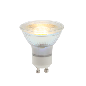 Glass GU10 5w LED 3000k Non-Dimmable Clear