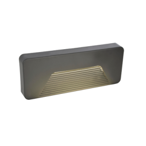 Breez 3 Watt LED Rectangular Surface Brick Wall Light, Anthracite