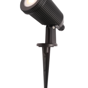 Wells Outdoor Adjustable Spike Light, Black