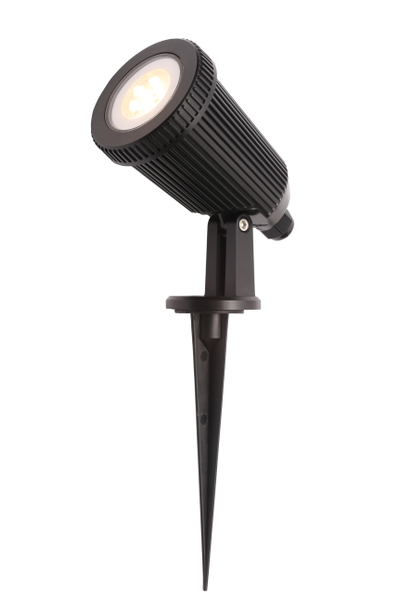 Wells Outdoor Adjustable Spike Light, Black