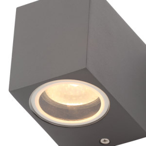 Fleet Outdoor Square Wall Down Light, Anthracite