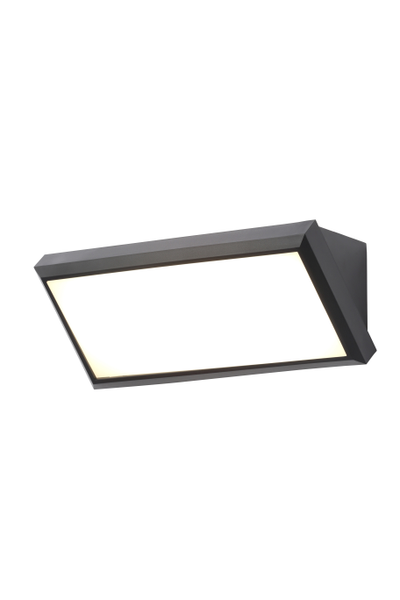 Luton Outdoor LED Wedge Design Wall Light, Black - Image 2